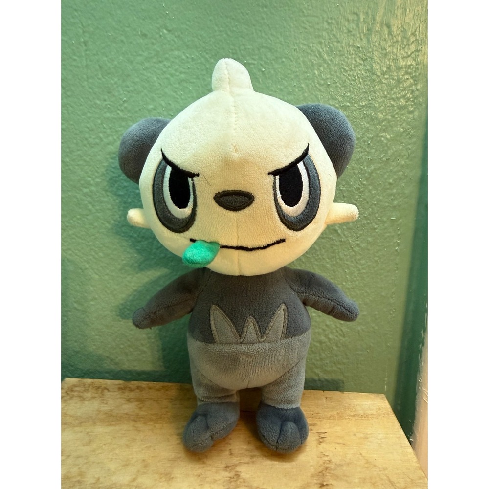 Pokemon PANCHAM Wicked Cool Toys WCT 8" Plush Gray White Collector Plush